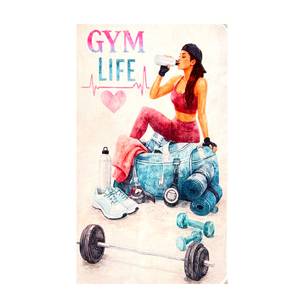حوله ورزشی طرح  gym  کد 103 سایز 100در50 سانتی متر
